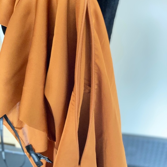 Forever 21 | Twist-Front Silky Dress - 8, Orange - Picture 12 of 13